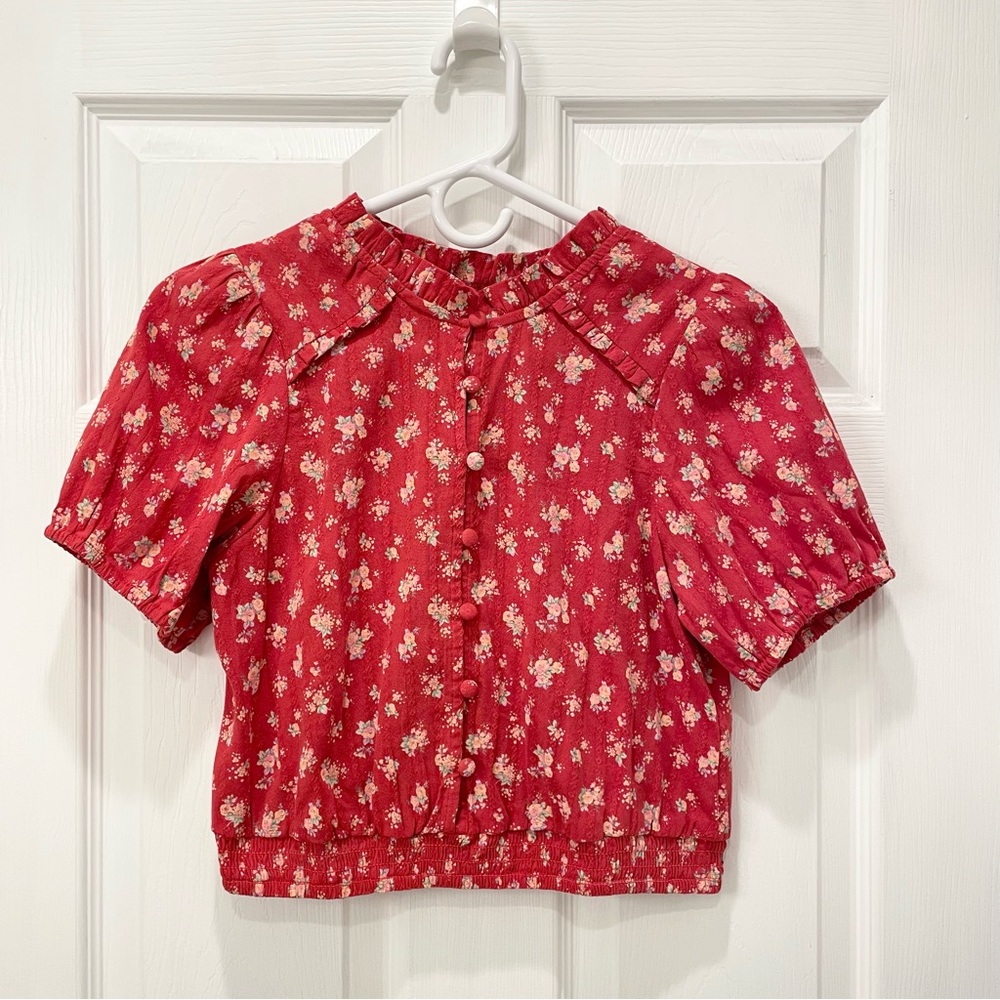 American Eagle Outfitters Floral Crop Top